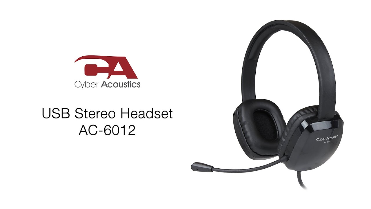USB Stereo Headset (AC-6012) | Cyber Acoustics