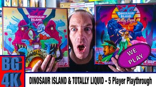 Dinosaur Island & Expansion - 5 Player Playthrough in 4K