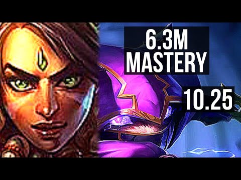 NIDALEE vs KENNEN (TOP) | 6.3M mastery, 2700+ games, 1/1/5 | NA Diamond | v10.25