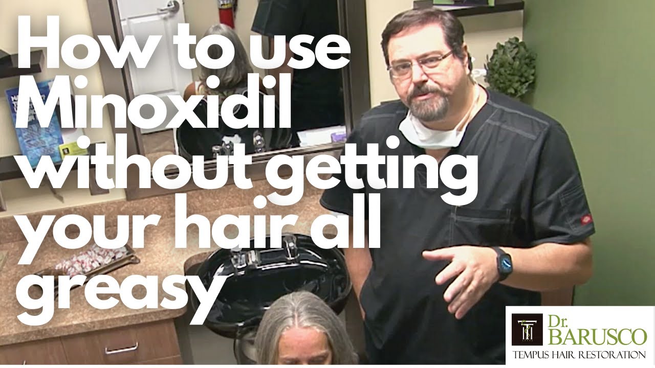 Minoxidil hack: how to use it without getting your hair all greasy.