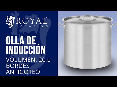 vídeo - Olla de inducción - 20 L - Ø 30 cm - Royal Catering