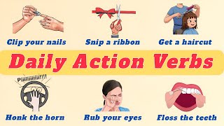 Daily Human Actions with Examples | Useful English Vocabulary for Everyday Life