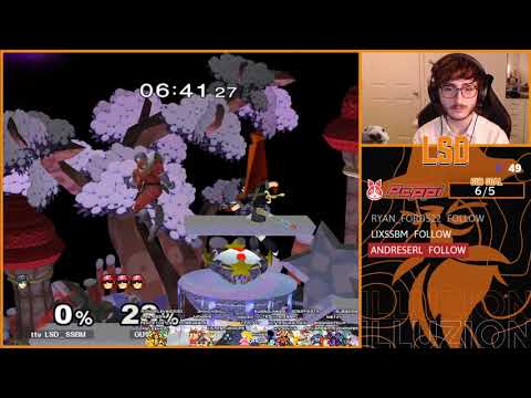 LEVO #12 - LSD (Marth, Fox) vs Gahtzu (Captain Falcon) - US Top 64 - LR6