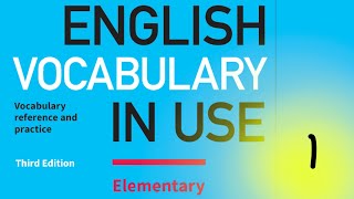 01. Cambridge English Vocabulary In Use || Elementary || Unit 1 || The Family