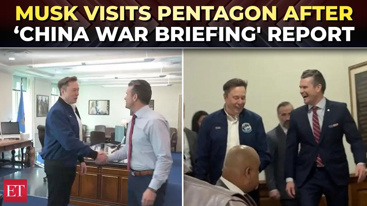 Elon Musk visits Pentagon; President Trump calls secret US-China war plan report 'Fake News'