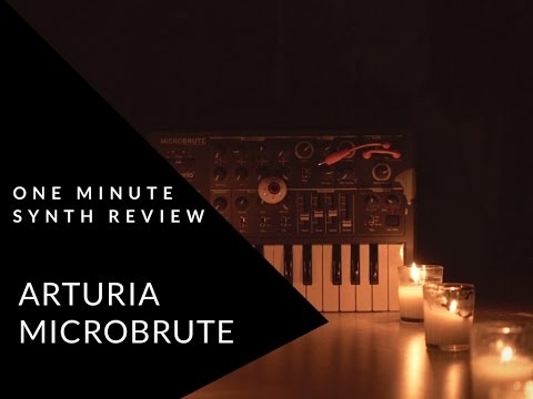 ONE MINUTE SYNTH REVIEW!!! Ep. 8 Arturia Microbrute (Halloween Special)