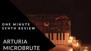ONE MINUTE SYNTH REVIEW!!! Ep. 8 Arturia Microbrute (Halloween Special)