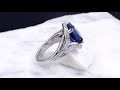 video - Laguna Cocktail Ring With Oval Sapphire