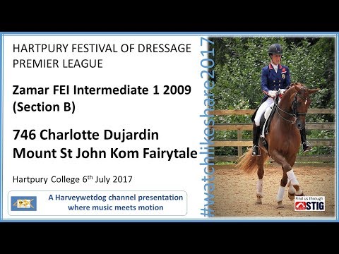 Charlotte Dujardin and MSJ Kom Fairy Tale: HARTPURY FESTIVAL OF DRESSAGE 2017