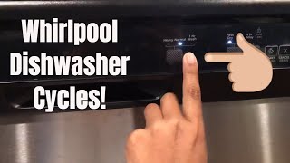 WHIRLPOOL Dishwasher Cycles Explained! Comparing Dishwasher Wash Cycles!