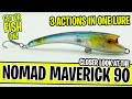 Three Fishing Styles in ONE BAIT - Nomad Maverick 90 Fishing Lure