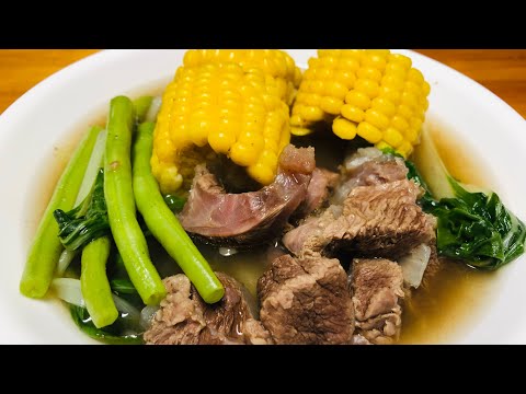Nilagang Baka ala Bulalo || Beef Nilaga || Nilagang baka with corn