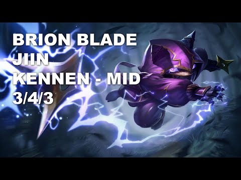 BRION BLADE Jiin Mid Kennen vs Lucian - KR Grandmaster Patch 10.8