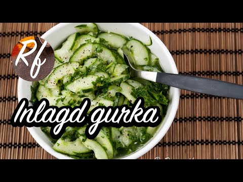 Recept på inlagd gurka eller vanlig snabb pressgurka. Pressgurka görs med vanlig slanggurka som skivas och läggs under några timmar i en sötare ättikslag, gärna under press (därav namnet).>