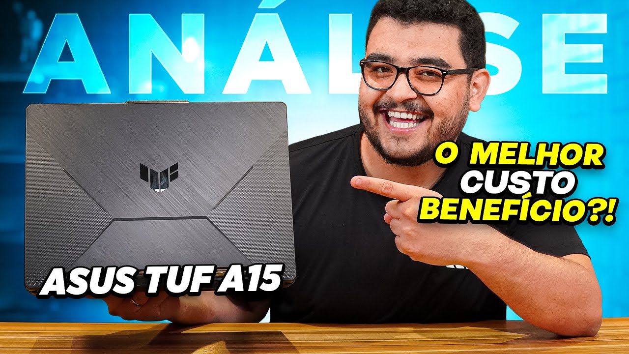 Miniatura da avaliação em vídeo de Notebook Gamer ASUS TUF Gaming A15 FA506NCG-HN217W AMD Ryzen 7 16GB 512GB SSD RTX 3050 15.6" 144Hz W11 Graphite Black
