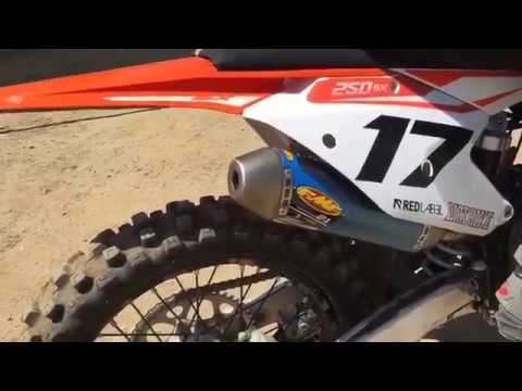 2017 KTM SX 250 with FMF TITANIUM 2.1 Sound