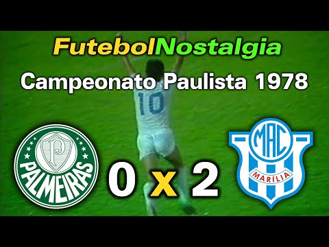 Palmeiras 0 x 2 Marília - 23-08-1978 ( Campeonato Paulista )