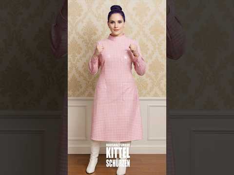 #AI Kittel I 👢 Glanz, Karo, Kontrolle – dieser #Rückenschlusskittel regiert das Retro #PVC 💗✨