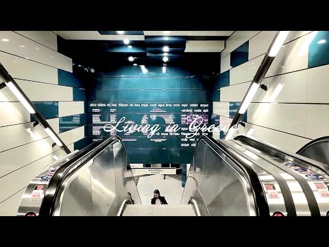 Um vislumbre da nova estação de metrô de Atenas - Dimotiko Theatro