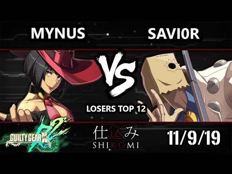 Shikomi GGXRD - Mynus (I-No) Vs. SAVI0R (Faust) Guilty Gear Xrd REV 2 Losers Top 12
