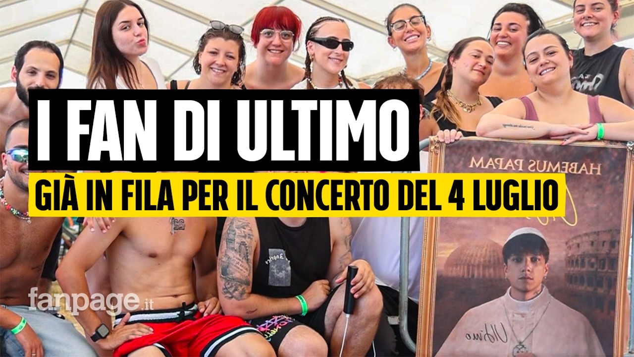 In transenna tra i fan di Ultimo: chi sono i ragazzi già accampati tra caldo estremo e polemiche