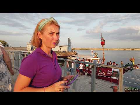 Mangalia, Romania 4K - Plimbare pe faleza,walk on seafront - travel video vlog calatorie