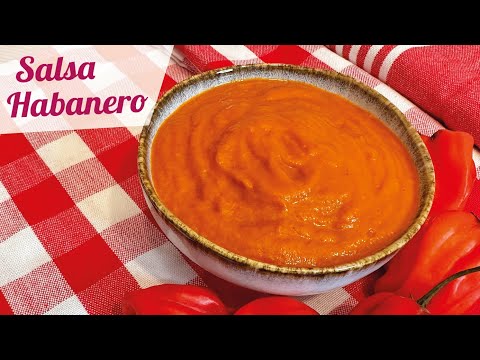 SALSA HABANERO CASERA | SALSA DE CHILE HABANERO PARA ALITAS O TACOS