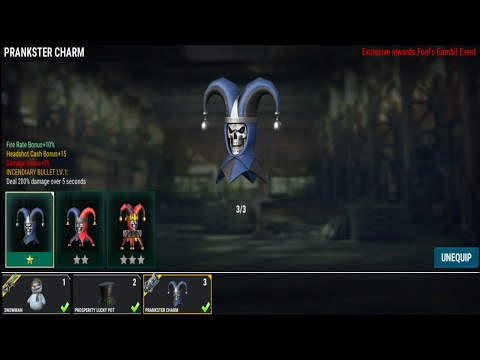 Dead Target New mode Fool's Gambit Event Unlocked Prankster Charm | wassi Gaming World