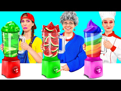 Me vs Grandma Cooking Challenge | Crazy Ideas To Cook by PaRaRa Challenge