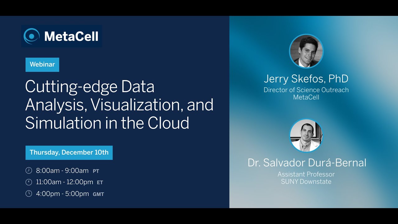 WEBINAR: Cutting-edge Data Analysis, Visualization, and Simulation in the Cloud