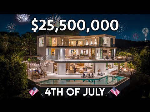 Celebrating the 4TH of JULY in a $25,500,000 Beverly Hills Mansion