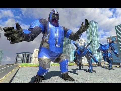 Gorilla Robot Rampage | Bigfoot Gorilla Attack Transforming Robot Monster | Android GamePlay
