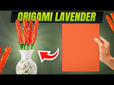Origami Lavender - How to Make Paper Flower