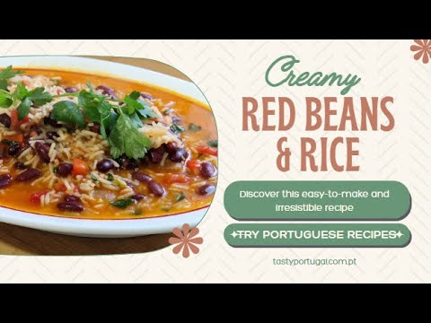 Portuguese Comfort Food: Creamy Red Beans Rice Recipe |Easy & Delicious #riceandbeans #beans #tasty