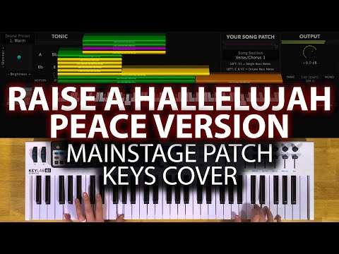Raise A Hallelujah Peace Album Version MainStage patch keyboard cover- Bethel