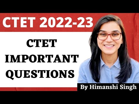 CTET 2022 Online Exam - Important Questions (CDP) by Himanshi Singh