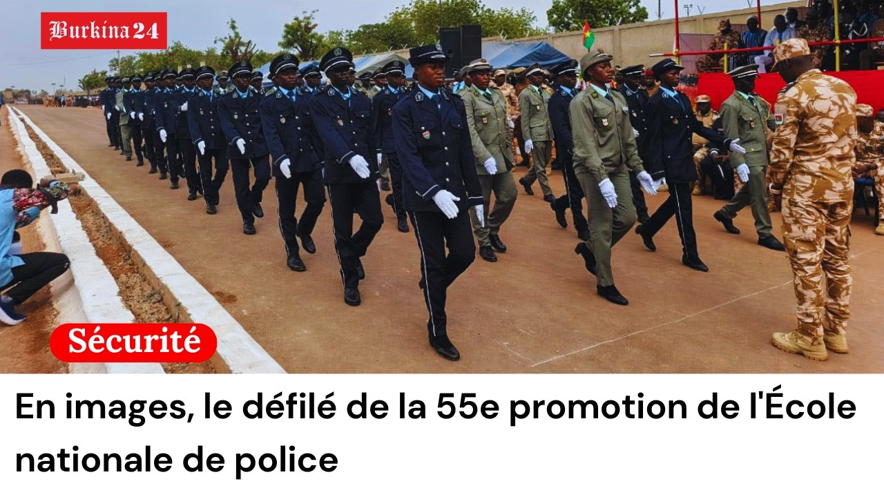 En images, le défilé de la 55e promotion de l'École nationale de police qui a effectué sa sortie