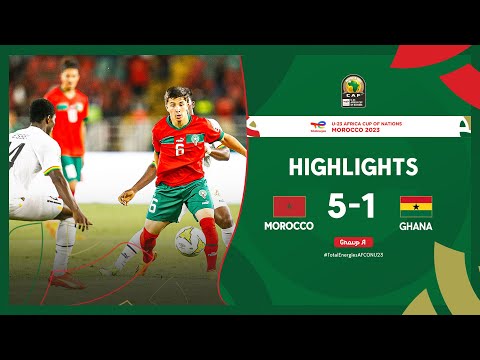 Morocco 🆚 Ghana | Highlights - #TotalEnergiesAFCONU23 - MD2 Group A
