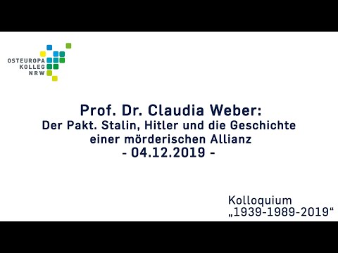 Claudia Weber: Der Pakt. Stalin, Hitler und die Geschichte einer mörderischen Allianz