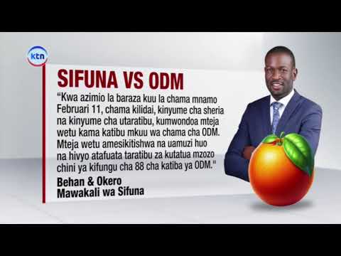 Mvutano ndani ya ODM wazidi huku Sifuna aitwa kujieleza kwa madai ya utovu wa nidhamu