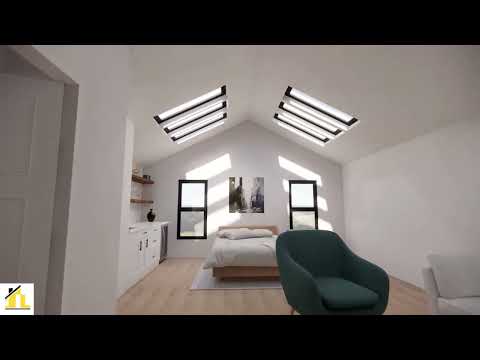 Attic Conversion To  a granny flat master bedroom.