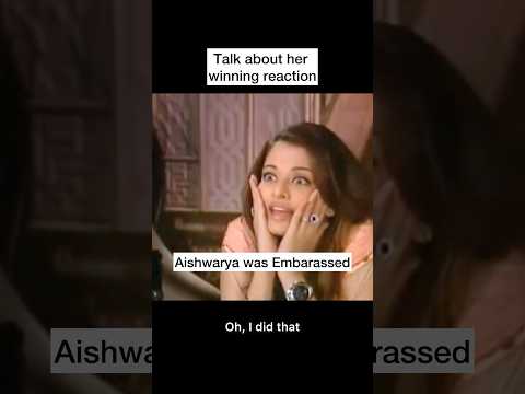 Aishwarya Rai was embarrassed to see her Miss World winning reaction🤭🫣😱