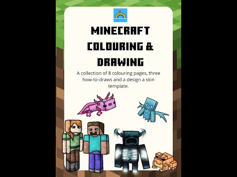 Minecraft Colouring & Drawing Flip through vid