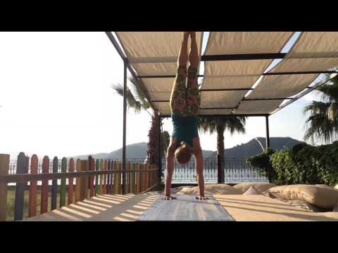 Yoga demo: Arm balances