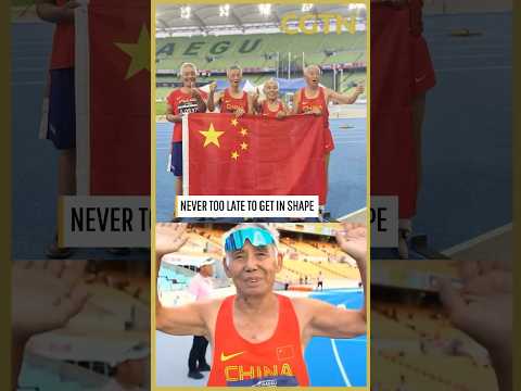 At 92, Chinese retiree leaps and runs to two world titles