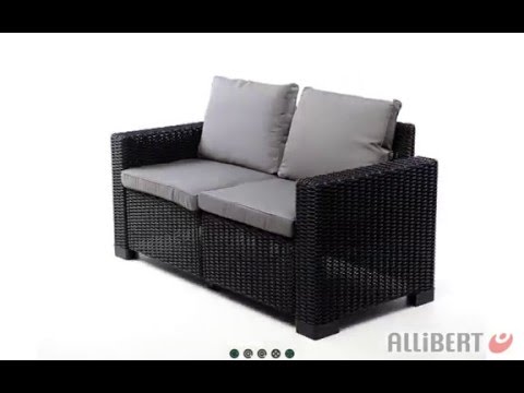 Диван для сада и террасы Keter California Sofa, пластиковая плетеная мебель для загородного дома - фото 1 - id-p2229311466