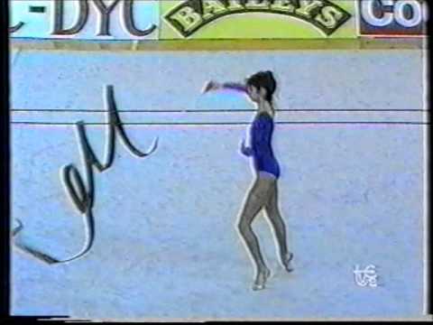 Branimira IVANOVA (BUL) ribbon - 1989 Copa Barcelona AA