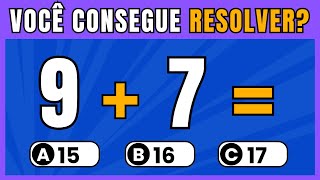 QUIZ DE MATEMÁTICA | DESCUBRA SE VOCÊ SABE SOMAR DE VERDADE!