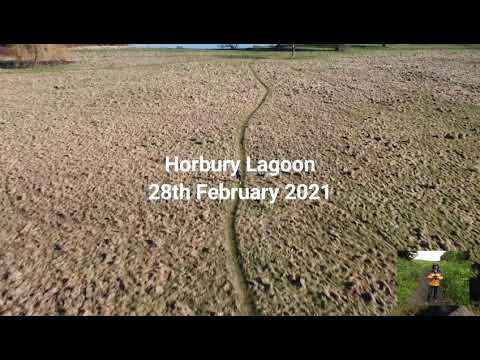 Horbury Lagoon, drone footage, DJI Mini 2.