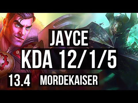 JAYCE vs MORDE (TOP) | 12/1/5, Legendary, 400+ games | KR Diamond | 13.4